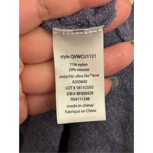 Barefoot Dreams CozyChic Ultra Lite Santa Monica Open Front Longline Cardigan S - Picture 6 of 9